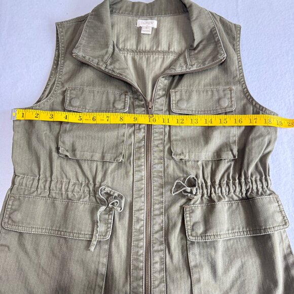 J. CREW Military Style Utility Cargo Vest - Picture 8 of 9